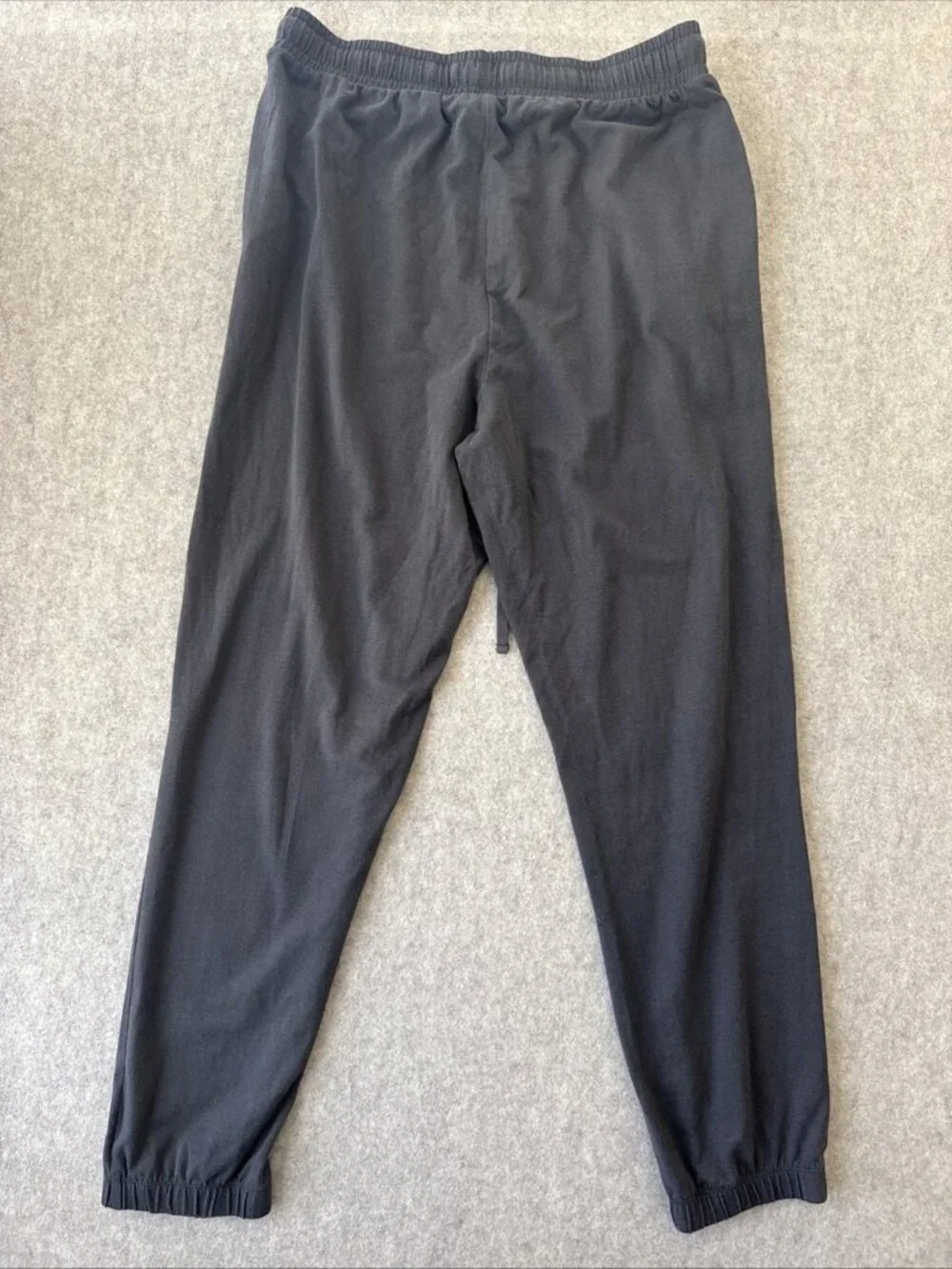 SKIMS‎ Jogger Pants Womens L Dark Gray Elastic Waist Pockets Lounge Cuffed